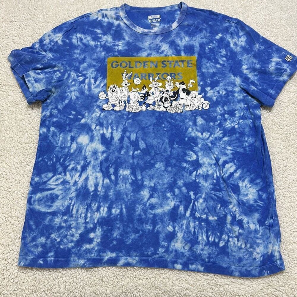 Tailgate Golden State Warriors Looney Tunes Tie Dye T-Shirt X-Large - Picture 2 of 8